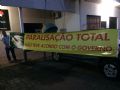 Caminhoneiros se mobilizavam para fechar a BR-163 em Lucas do Rio Verde logo aps o governo anunciar que no regulamentaria a tabela do frete. Foto Junior Boscoli