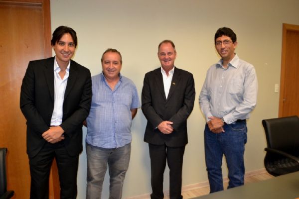 Da esquerda para a dirreita Fabio Nave, Alvaro Salles, Kym Fullgrabe e Dcio Tocantins