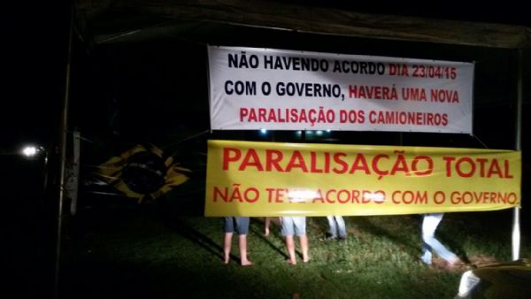 Paralisao em Lucas do Rio Verde comeou  meia-noite. Rondonpolis, Diamantino e Nova Mutum s 6h