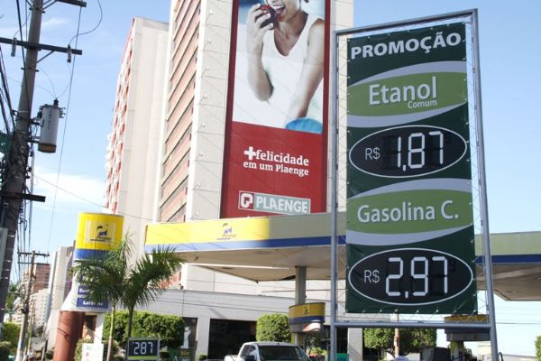 Litro do etanol chega a R$ 1,87 na regio central; Na regio Sul de Cuiab est R$ 1,79